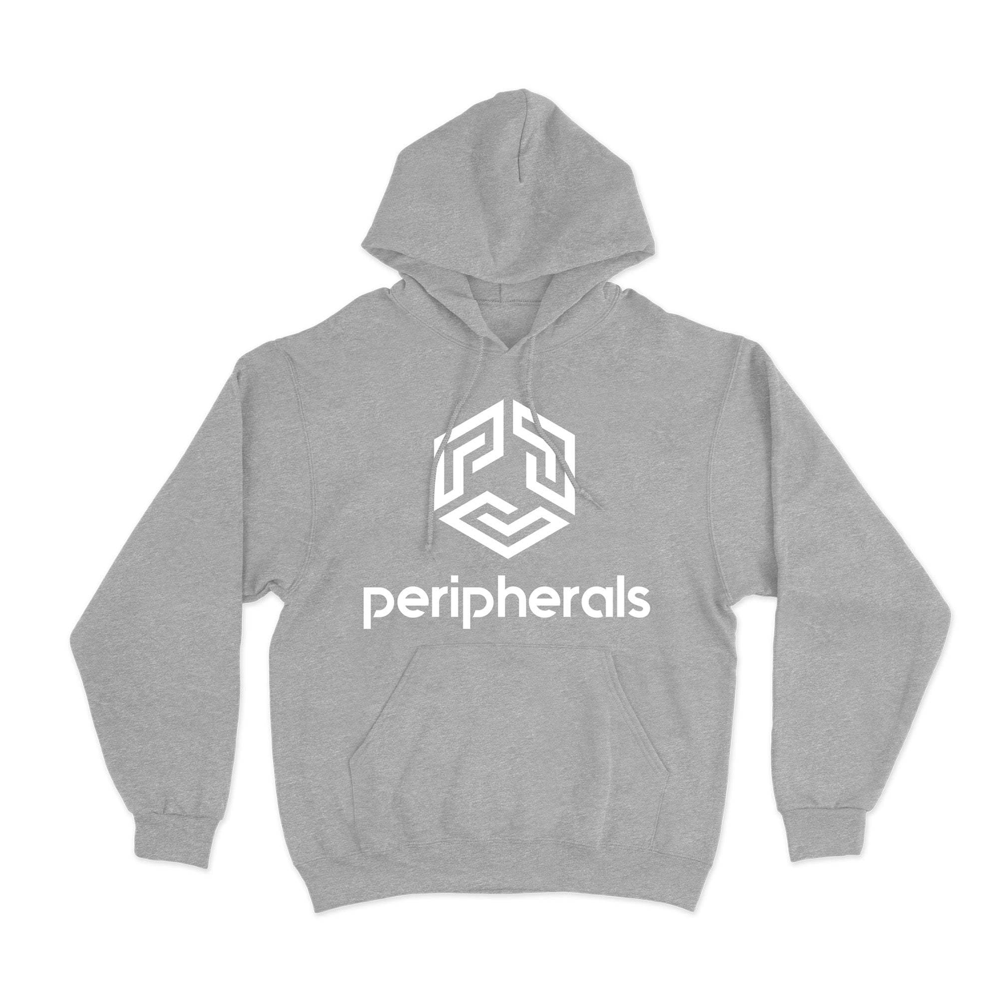 Tri Logo Hoodie - Heather Grey