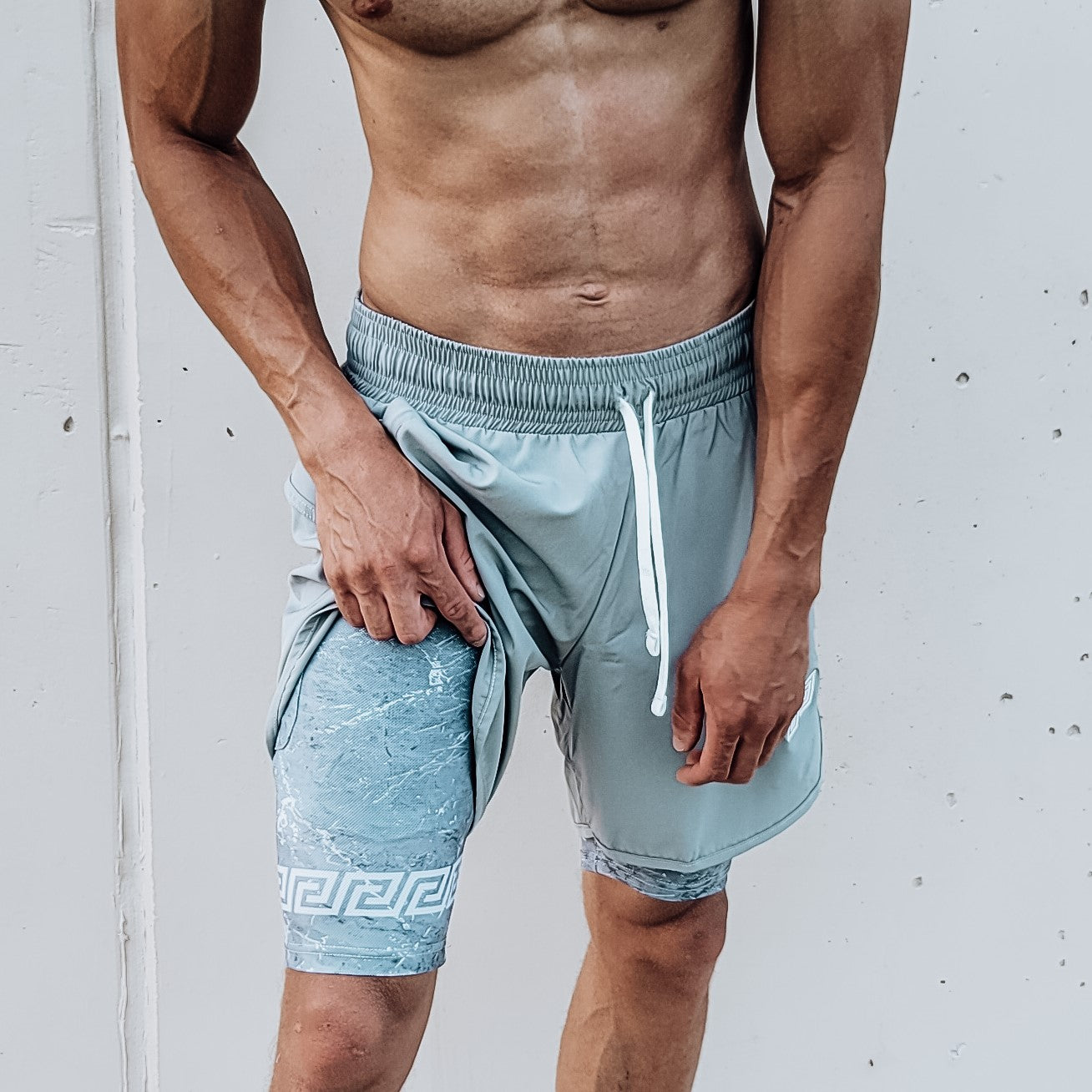 Spartan Training Shorts w Liner - Slate