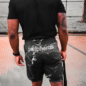Spartan Training Shorts w Liner - Black Marble