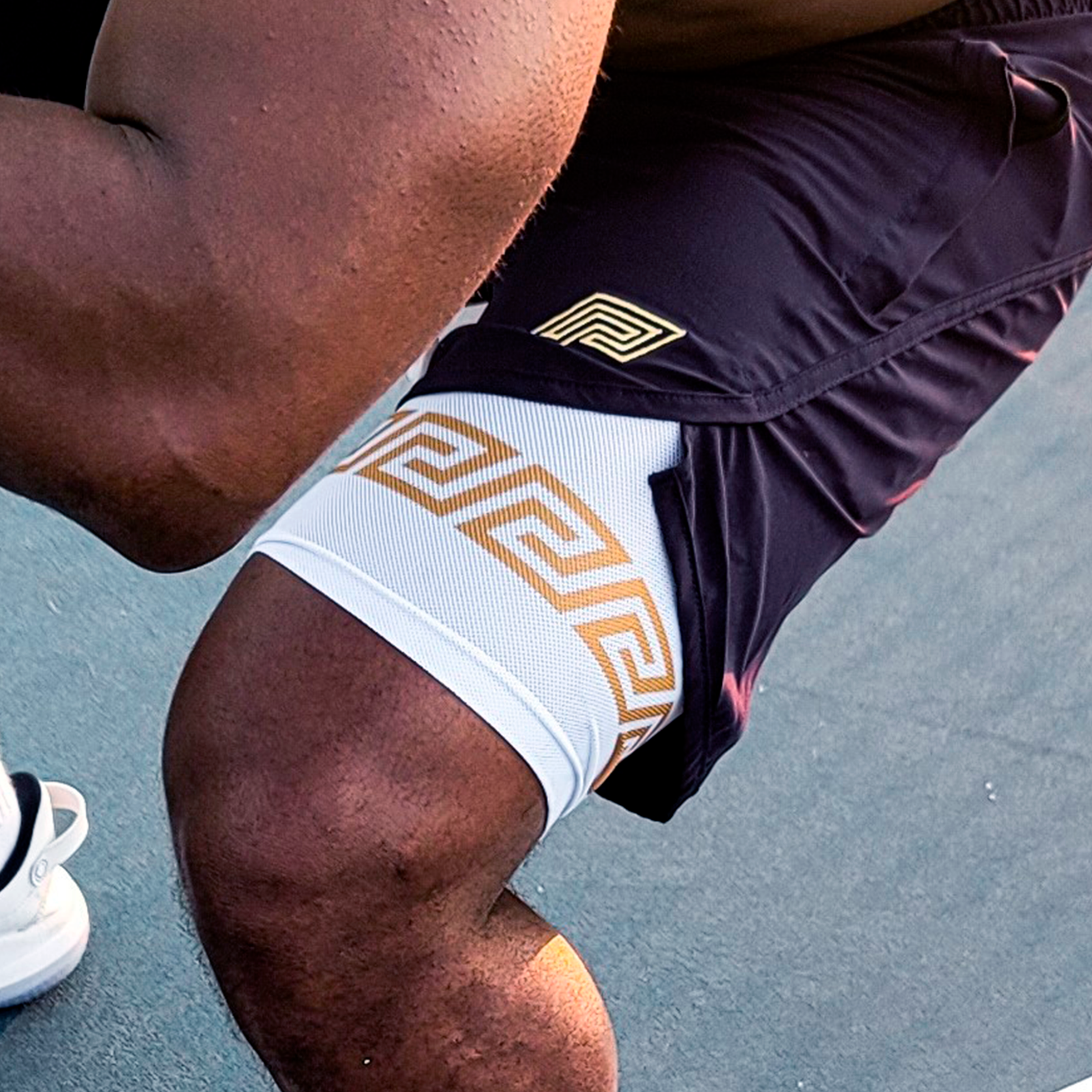Spartan Training Shorts w Liner - Navy / Marble