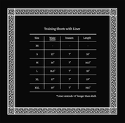 Spartan Training Shorts w Liner - Black Marble