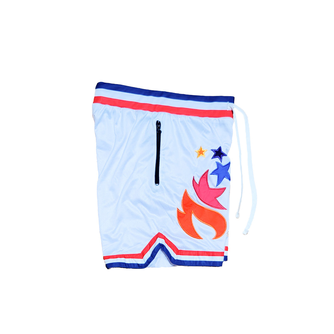 Olympian Heavyweight Mesh Shorts - White